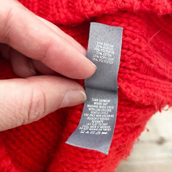 Fuzzy Bright Red Aerie Sweater - Perfect for Valentine's Day! - Picture 6 of 10